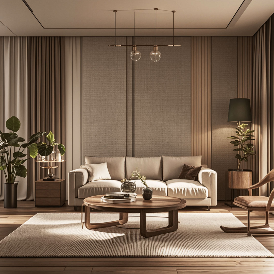 BZ01 Stoffteksturpanel - Lett luksus