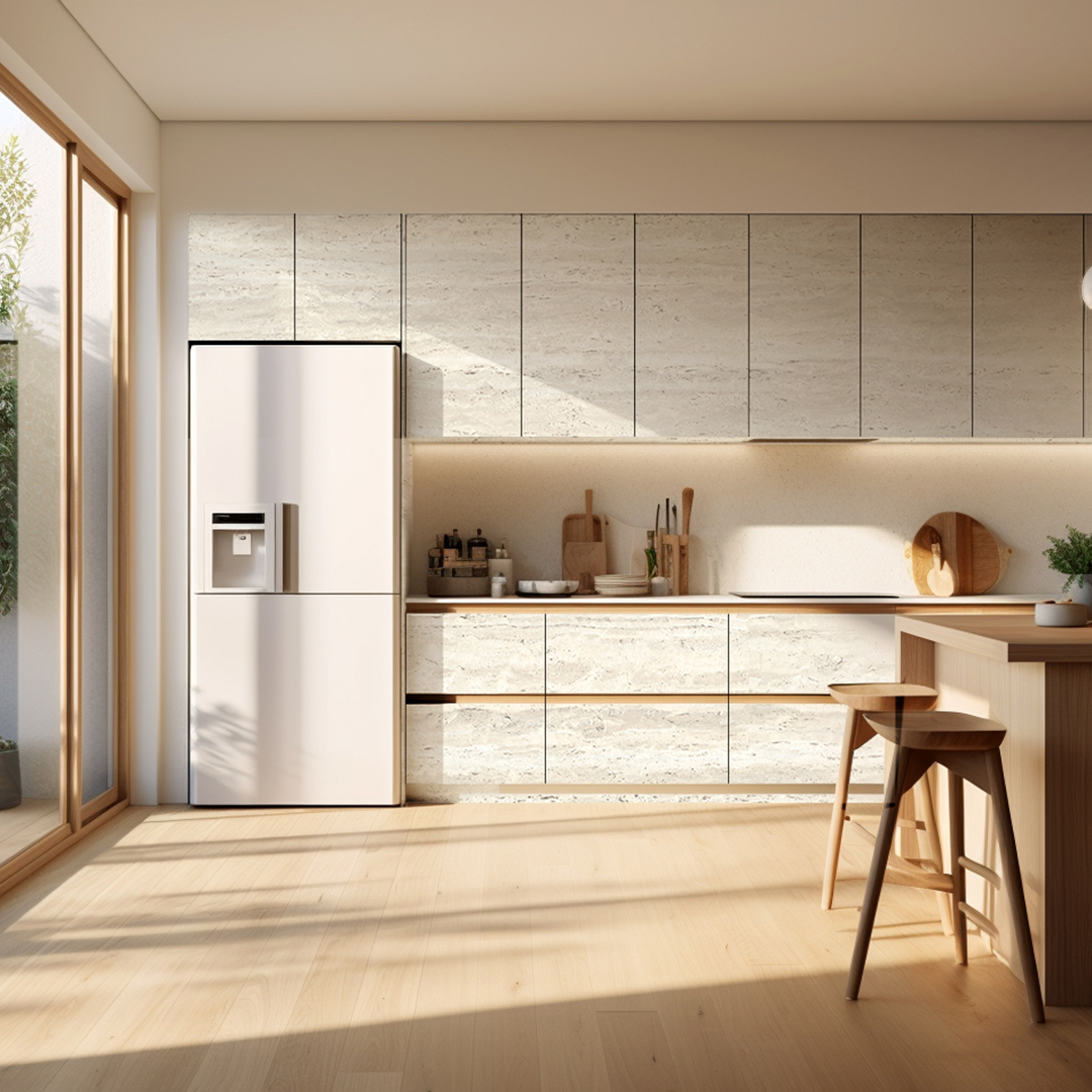 SZ07 Synchronized Travertine Panel - Naturlig